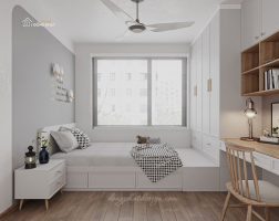 30+ Mẫu Thiết Kế Nội Thất Phòng Ngủ Nhỏ Diện Tích 10m2-12m2-15m2