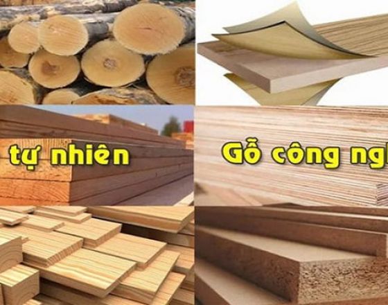 Gỗ tự nhiên và gỗ công nghiệp trong trang trí, sản xuất nội thất