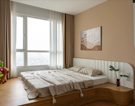 Căn hộ 70 m2 với khu bếp tách riêng