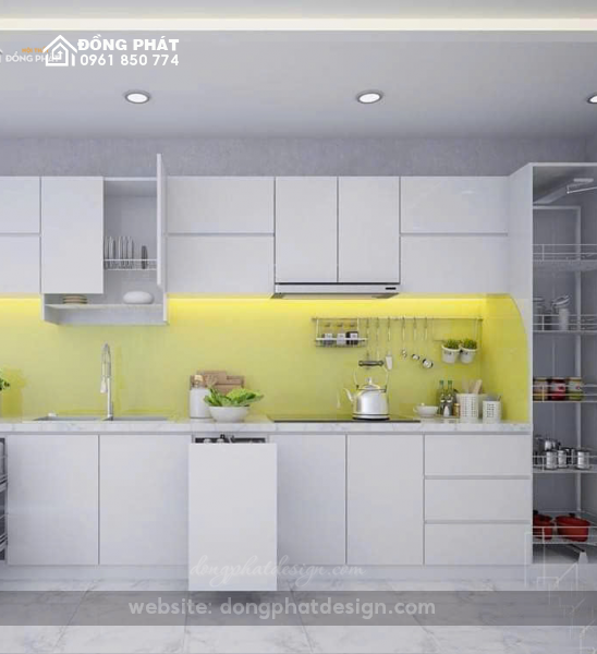 TỦ BẾP THẲNG | TỦ BẾP CHỮ I | TỦ BẾP GỖ CÔNG NGHIỆP MDF 