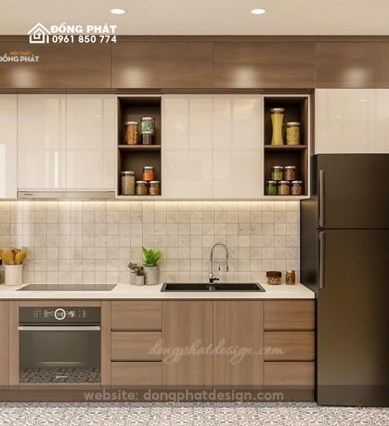 TỦ BẾP THẲNG | TỦ BẾP CHỮ I | TỦ BẾP GỖ CÔNG NGHIỆP MDF 