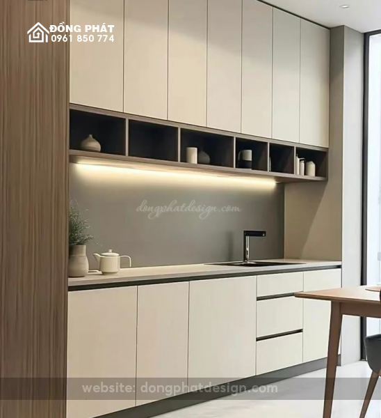 TỦ BẾP THẲNG | TỦ BẾP CHỮ I | TỦ BẾP GỖ CÔNG NGHIỆP MDF 