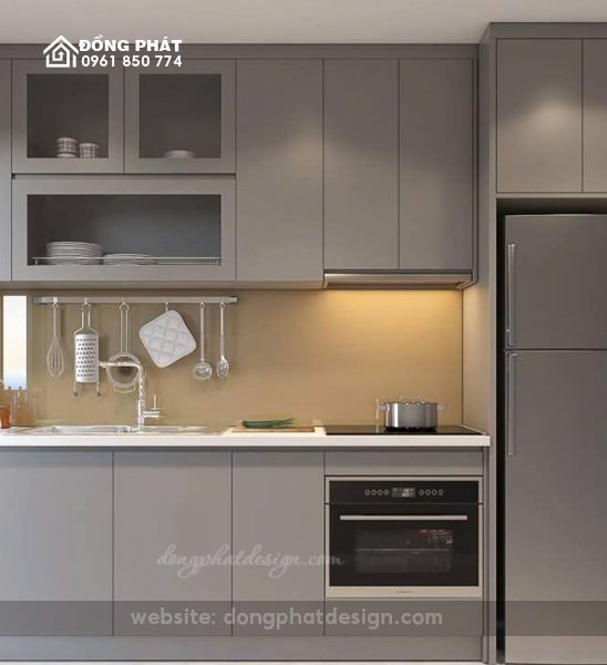 TỦ BẾP CHỮ I | TỦ BẾP THẲNG | TỦ BẾP GỖ CÔNG NGHIỆP MDF 