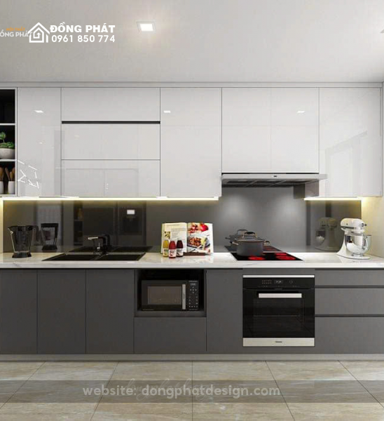 TỦ BẾP THẲNG | TỦ BẾP CHỮ I | TỦ BẾP GỖ CÔNG NGHIỆP MDF 