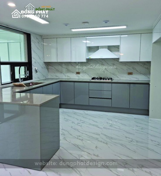 BẾP CHỮ U | BẾP GỖ CÔNG NGHIỆP MDF 