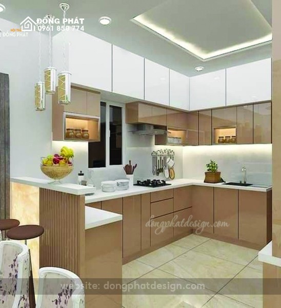 BẾP ĐẢO | QUẦY BAR | BẾP GỖ CÔNG NGHIỆP MDF 