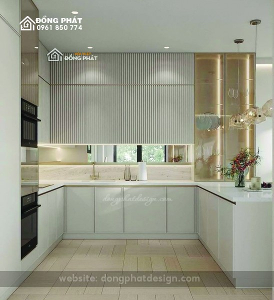 BẾP CHỮ U | BẾP GỖ CÔNG NGHIỆP MDF 