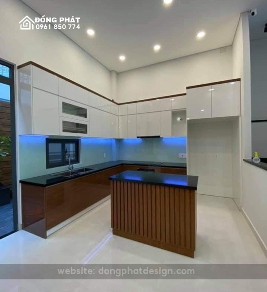 TỦ BẾP GỖ CÔNG NGHIỆP MDF | TỦ BẾP ĐẢO 
